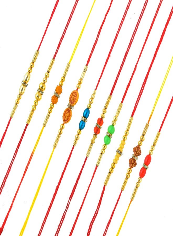 موبيسون مجموعة موبيسون هاكونا ماتاتا مكونة من 10 مجموعة دورا راخي للأخ، بهايا، بهابهي لراخي/راكشاباندان مع رولي شاوال وبطاقة تهنئة | سلة راخي المميزة RKHMPR31 - Image 3